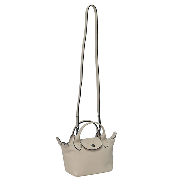 Ivory Le Pliage Cuir Top Handle XS [Clearance Sale]