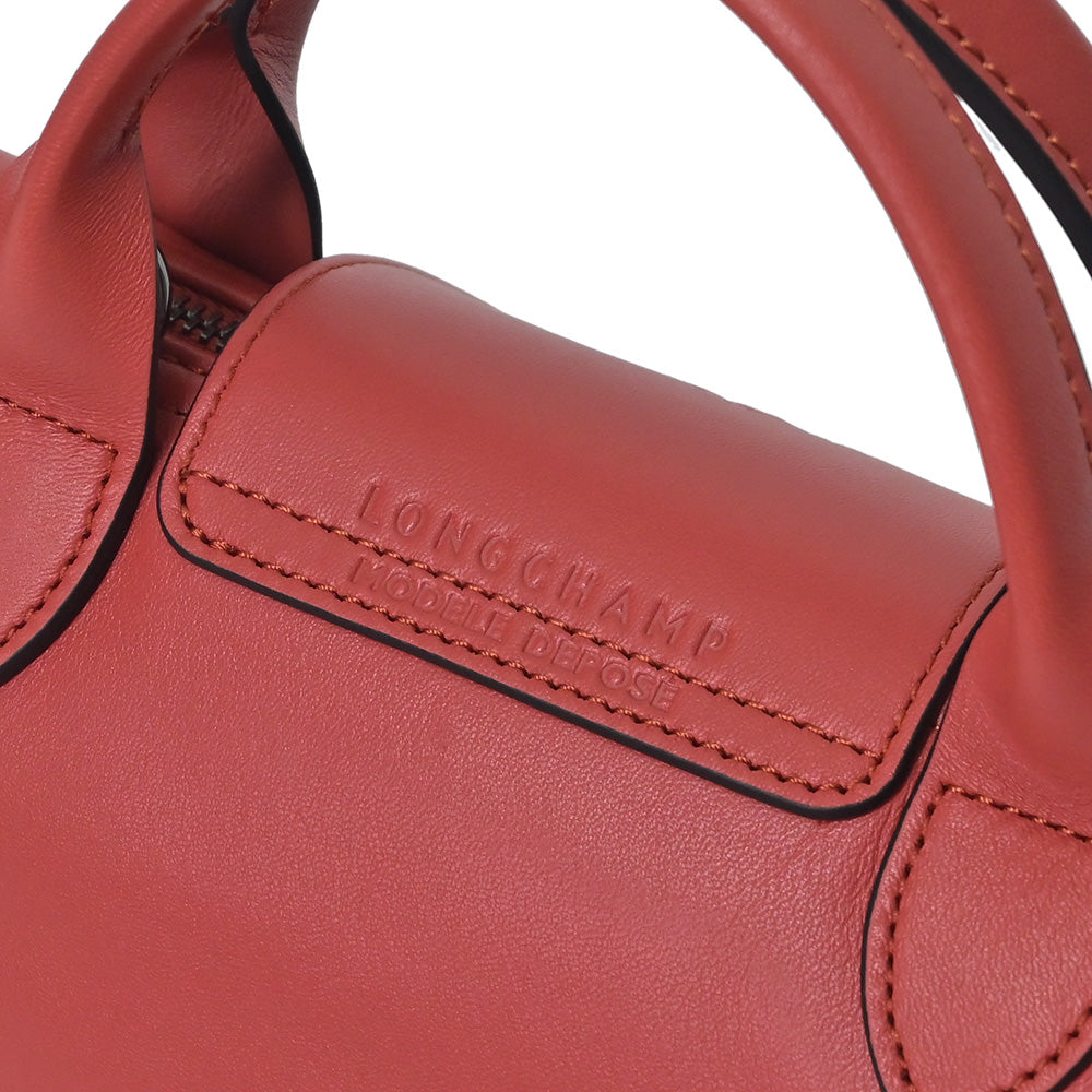 Longchamp Red Top-Handle Le Pliage Pouch