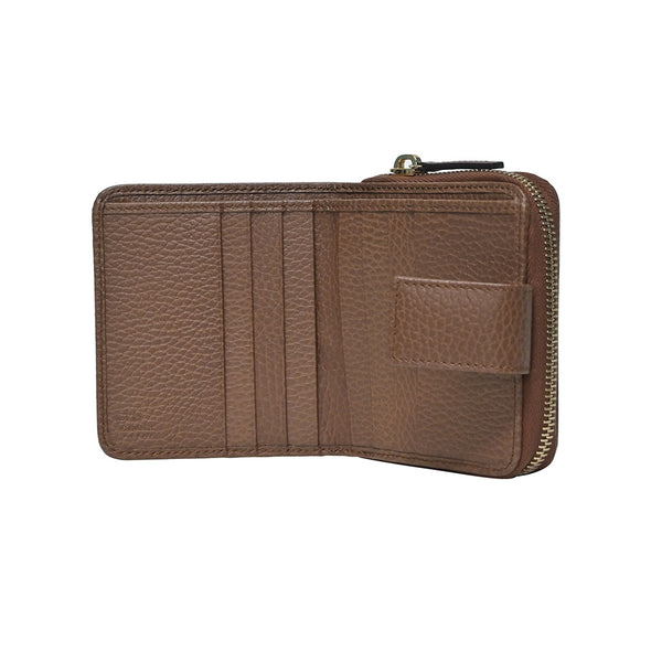Brown GG Canvas Compact Wallet