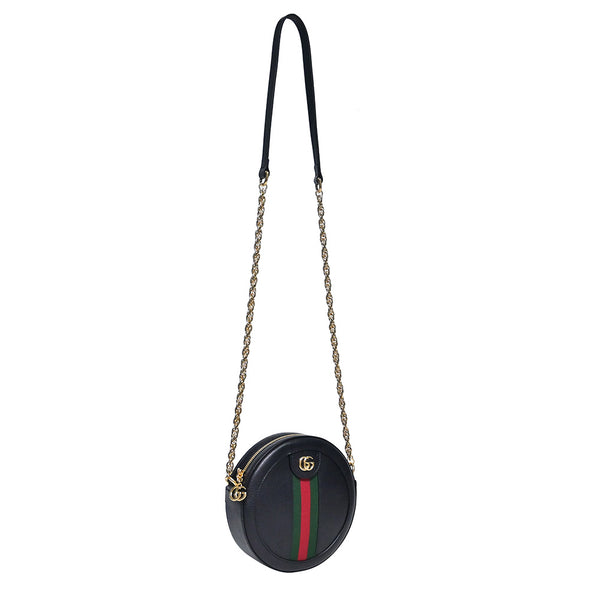 Black Ophidia Round Shoulder Bag (Rented Out)