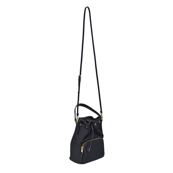 Prada Nero Jacquard Bucket Bag [Clearance Sale]