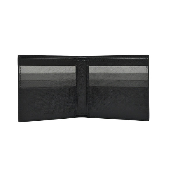 Nero Multi Coloured Saffiano Metal Logo Mens Bifold Wallet (Rented Out)