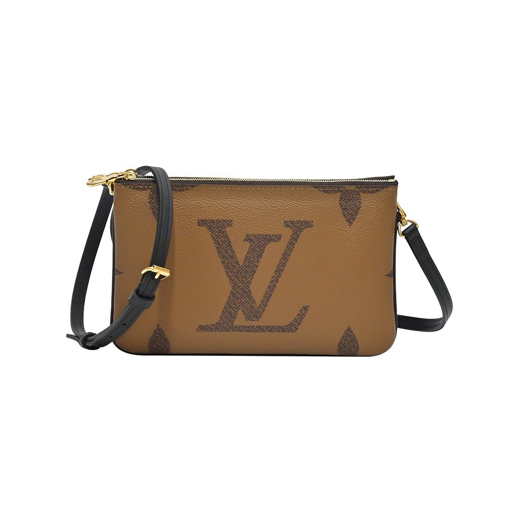 Louis Vuitton Reverse Monogram Giant Double Zip Pochette Crossbody - A  World Of Goods For You, LLC