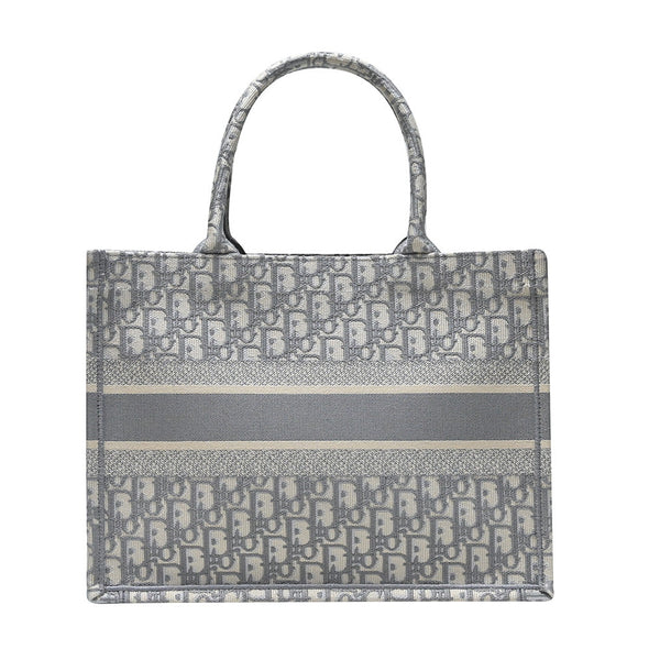 Gray Dior Oblique Embroidery Medium Book Tote - 2 (Rented Out)