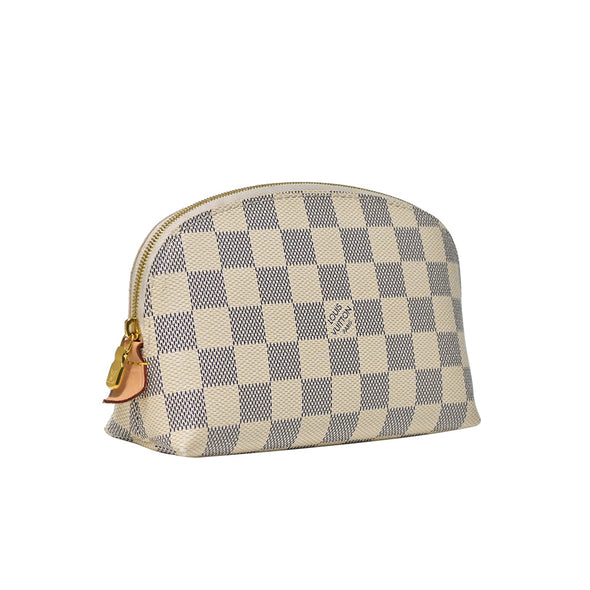 Damier Azur Canvas Cosmetic Pouch (Rented Out)