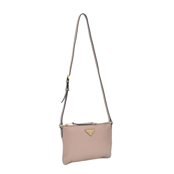 Cipria Light Calf Crossbody Bag (Rented Out)