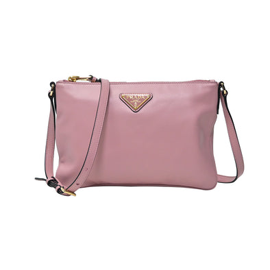 Prada Rosa Light Calf Crossbody Bag [Clearance Sale]