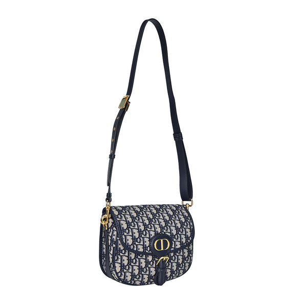 Blue Dior Oblique Jacquard Medium Dior Bobby Bag (Rented Out)