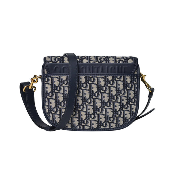 Blue Dior Oblique Jacquard Medium Dior Bobby Bag (Rented Out)