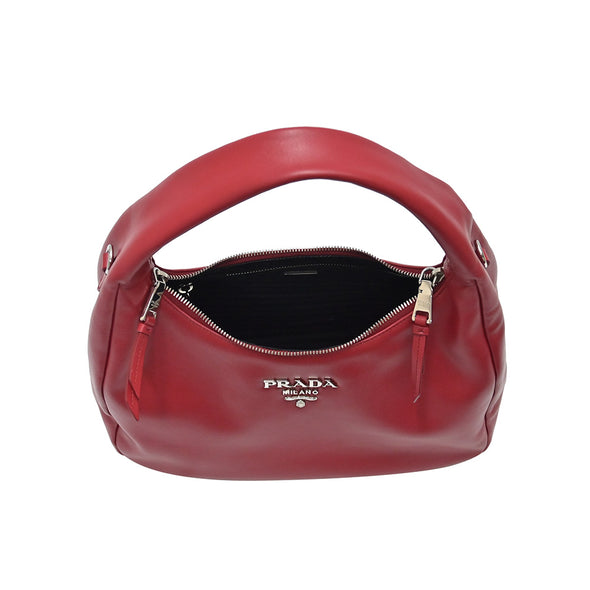 Rosso Calfskin Large Hobo Bag (Rented Out)