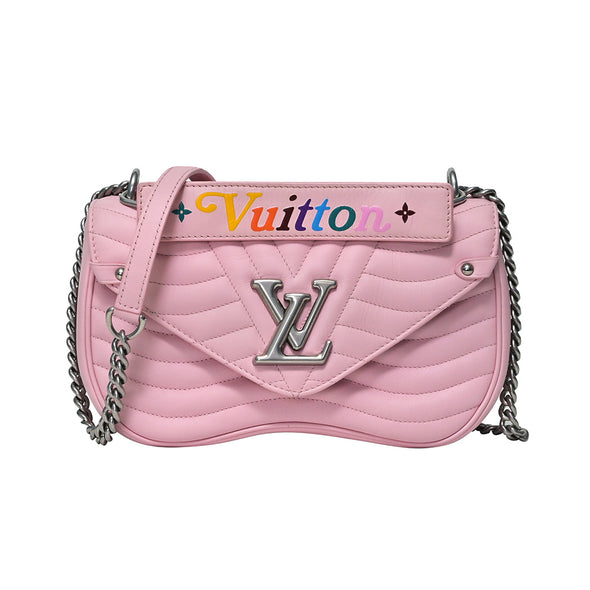 Pink New Wave Chain MM Shoulder Bag (Rented Out)