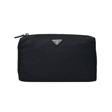 Nero Tessuto Large Cosmetic Pouch