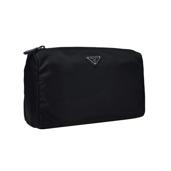 Nero Tessuto Large Cosmetic Pouch