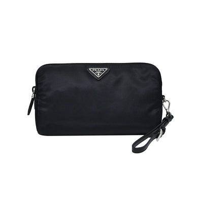 Nero Vela Saffiano Leather Pouch with Wristlet (Rented Out)