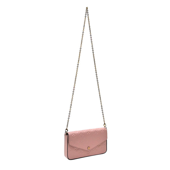 Rose Poudre Monogram Empreinte Felicie Pochette (Rented Out)