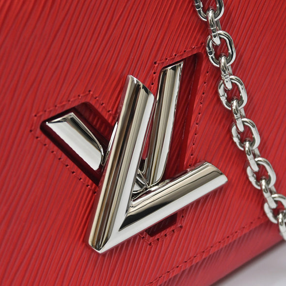 Coquelicot Epi Twist MM Shoulder Bag (Rented Out)