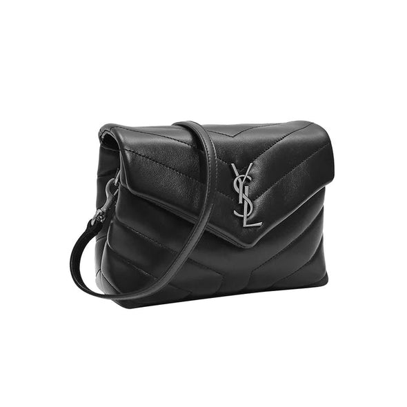 Saint Laurent Black Quilted "Y" Leather Loulou Toy Strap Bag [Clearance Sale]