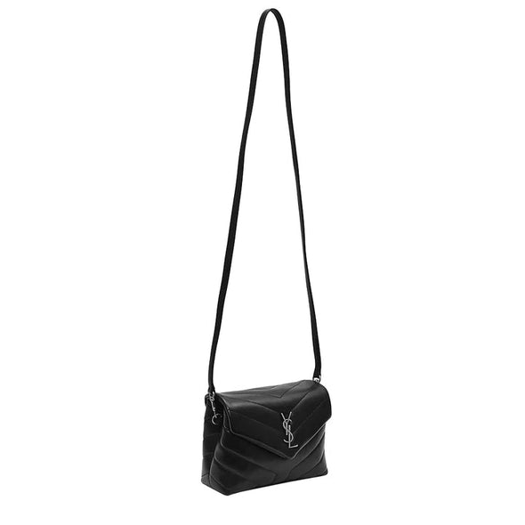 Saint Laurent Black Quilted "Y" Leather Loulou Toy Strap Bag [Clearance Sale]