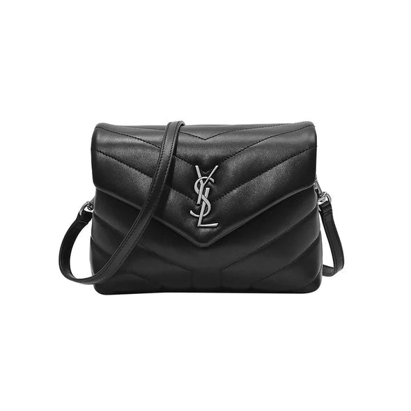 Saint Laurent Black Quilted "Y" Leather Loulou Toy Strap Bag [Clearance Sale]