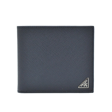 Authenticated Used Prada Wallet PRADA Long wallet 1M1132 Pass Case with  Saffiano Triangle NERO Black Outlet 