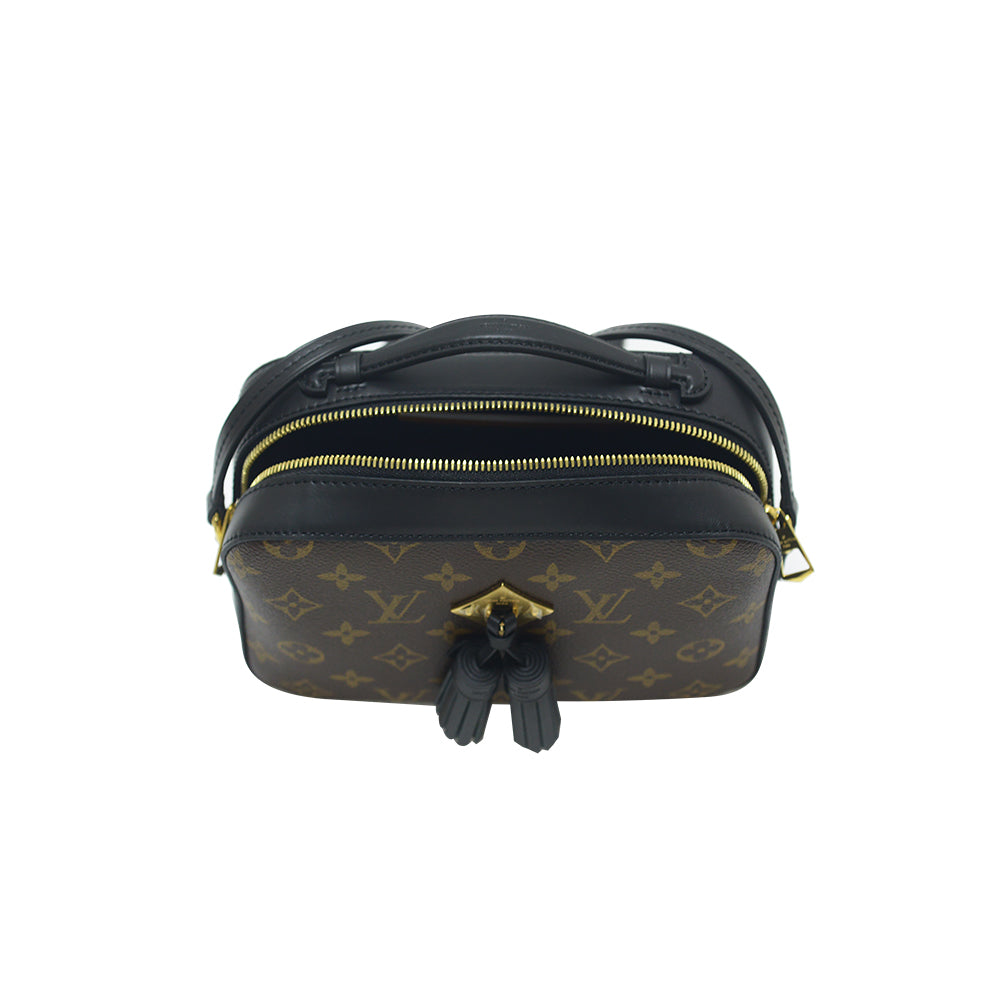 Louis Vuitton Black Monogram Canvas Saintonge Crossbody Bag