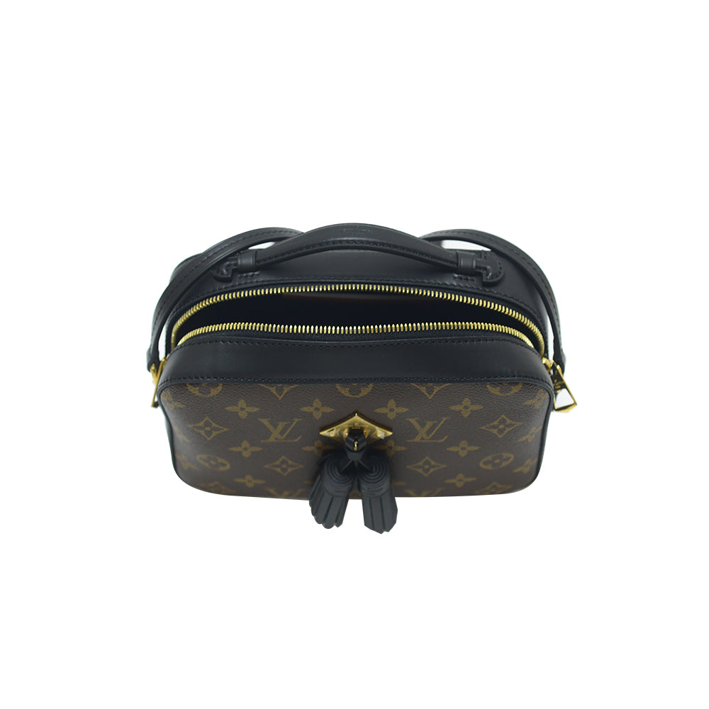 Louis Vuitton Black AB Monogram Saintonge Camera Bag