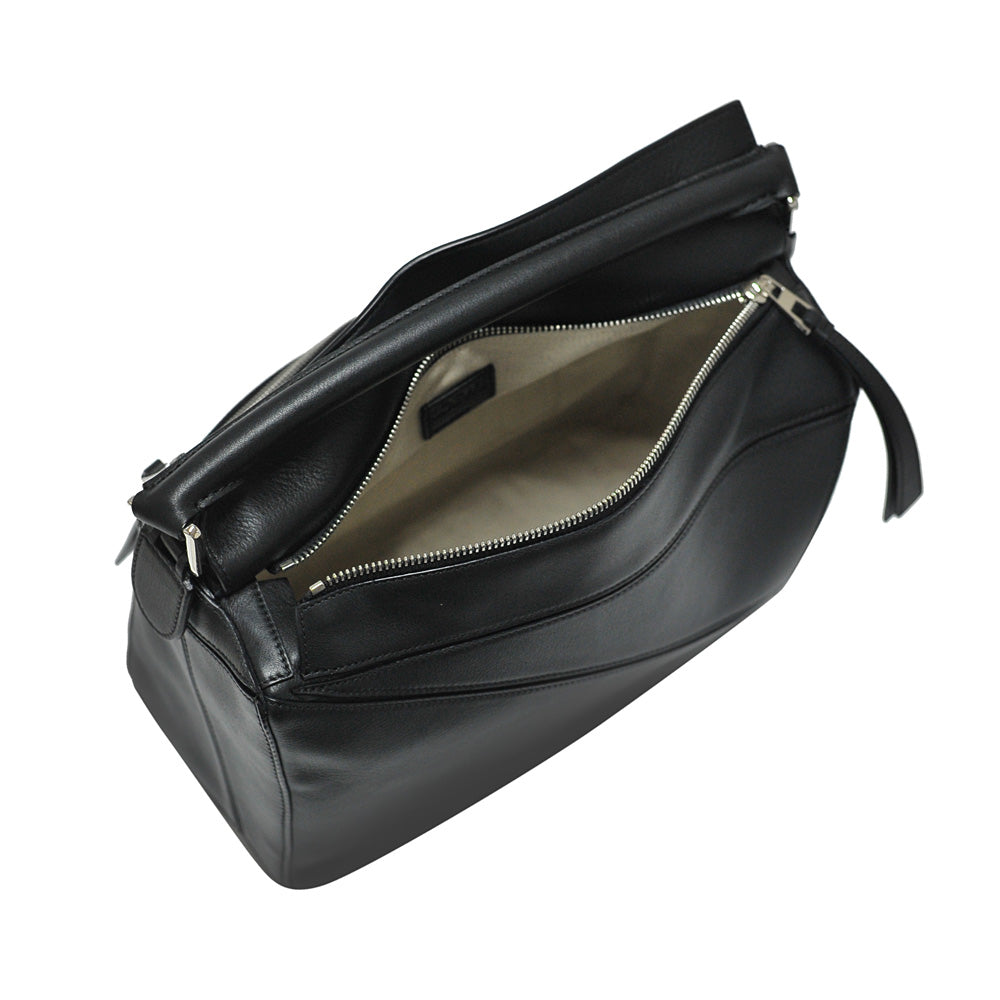 Loewe Black Classic Calfskin Leather Puzzle Bag – - Main Image