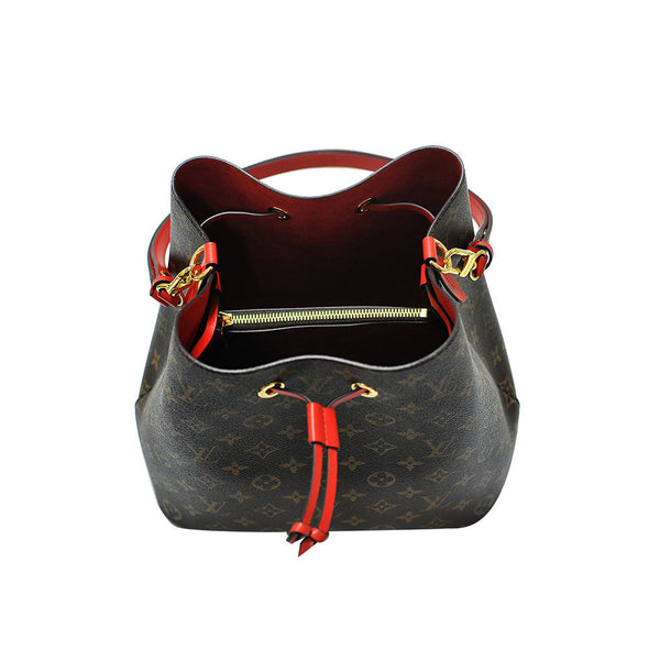 Red Monogram Canvas Neonoe MM (Rented Out)