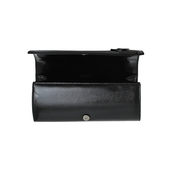 Black Patent Leather Smoking Clutch Bag [Clearance Sale]