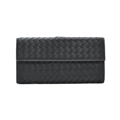 Nero Intrecciato Nappa Continental Wallet (Rented Out)