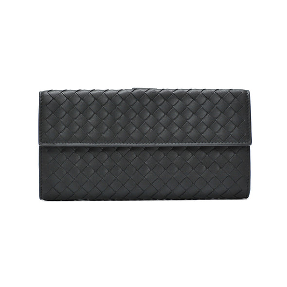 Nero Intrecciato Nappa Continental Wallet (Rented Out)