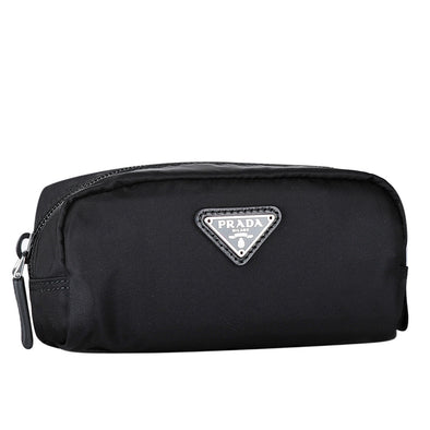 Nero Tessuto Small Cosmetic Pouch