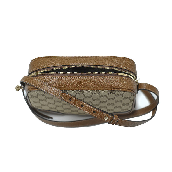 Brown GG Canvas Crossbody Bag (Rented Out)