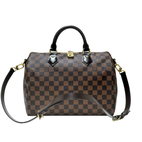 Damier Ebene Canvas Speedy 30 Bandouliere (Rented Out)