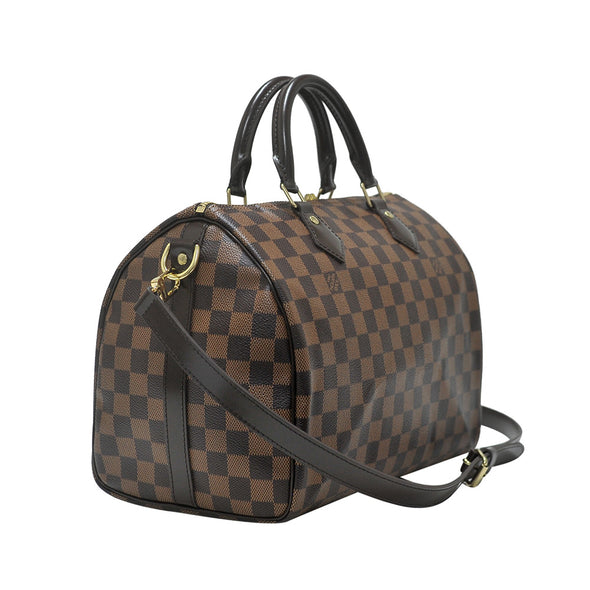 Damier Ebene Canvas Speedy 30 Bandouliere (Rented Out)