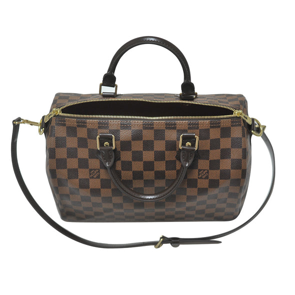 Damier Ebene Canvas Speedy 30 Bandouliere (Rented Out)
