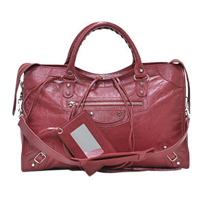 Red balenciaga hot sale city bag