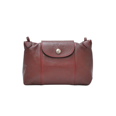 Red Lacquer Le Pliage Cuir Crossbody Bag - 2