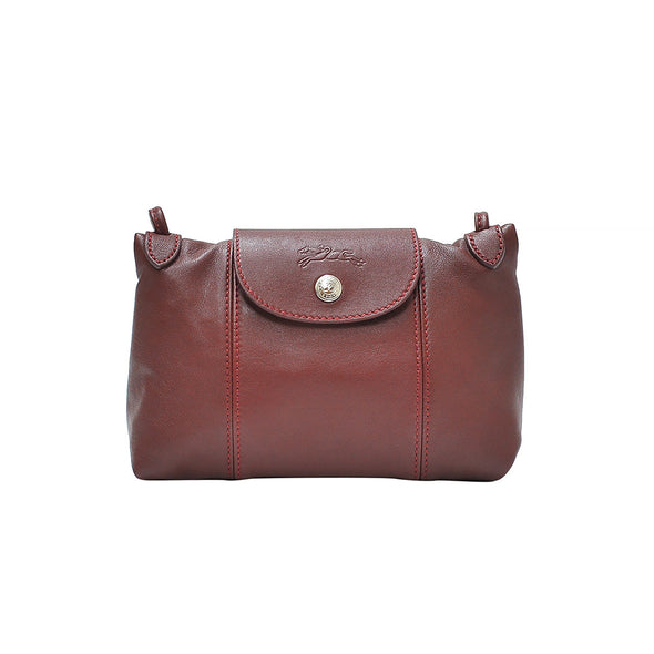Red Lacquer Le Pliage Cuir Crossbody Bag - 2