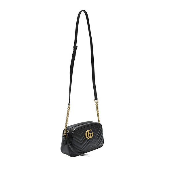 Black GG Marmont Small Matelasse Shoulder Bag - 2 (Rented Out)