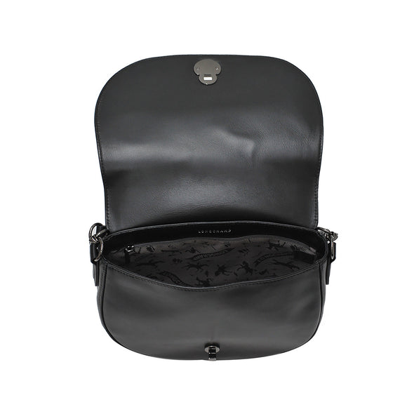 Noir Cavalcade Leather Crossbody Bag [Clearance Sale]