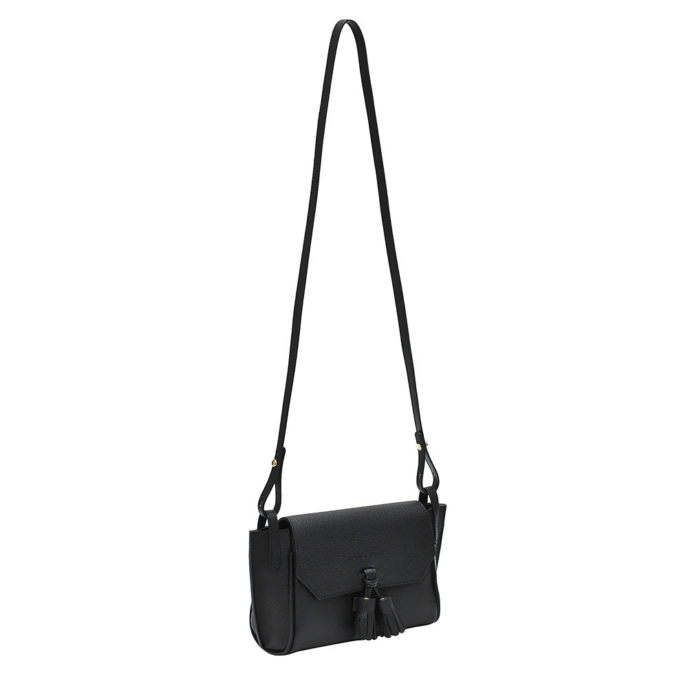 Penelope leather crossbody bag Longchamp Black in Leather - 31515133