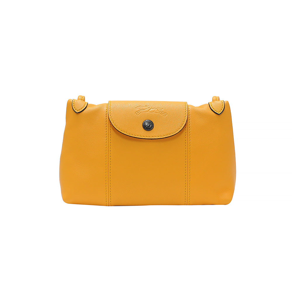 Longchamp Melon Le Pliage Cuir Crossbody Bag –