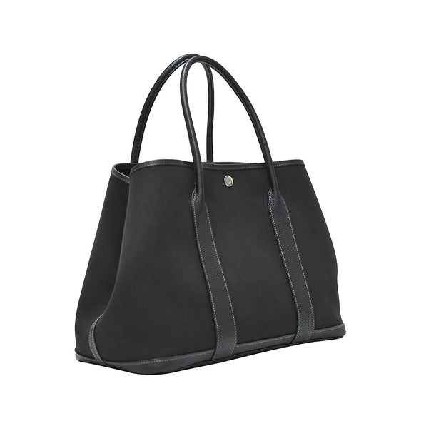 Black Canvas Garden Party PM Tote Bag (Rented Out)