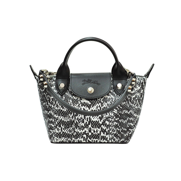 Water Snake-Effect Cowhide Le Mini Pliage Cuir - 2 (Rented Out)
