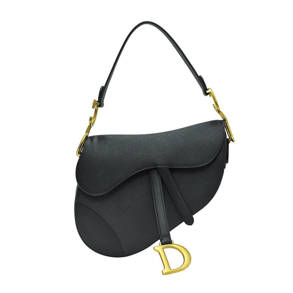 Black Saddle Calfskin Bag (Rented Out)