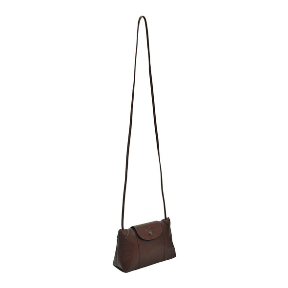 Brandy Le Pliage Cuir Crossbody Bag (Gunmetal Hardware) - 2