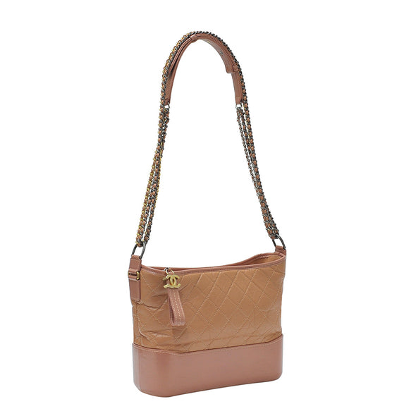 Pink Aged Calfskin Gabrielle Hobo Bag (Rented Out)