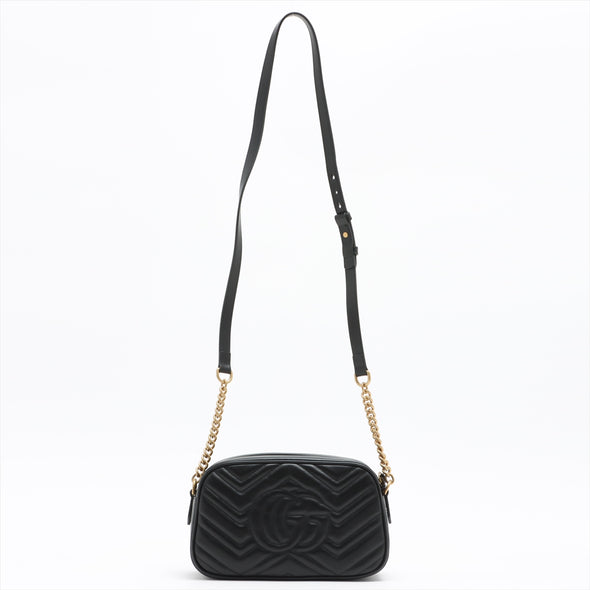 Gucci Black GG Marmont Matelasse Small Shoulder Bag - 3 [Clearance Sale]