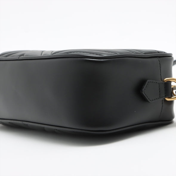 Gucci Black GG Marmont Matelasse Small Shoulder Bag - 3 [Clearance Sale]